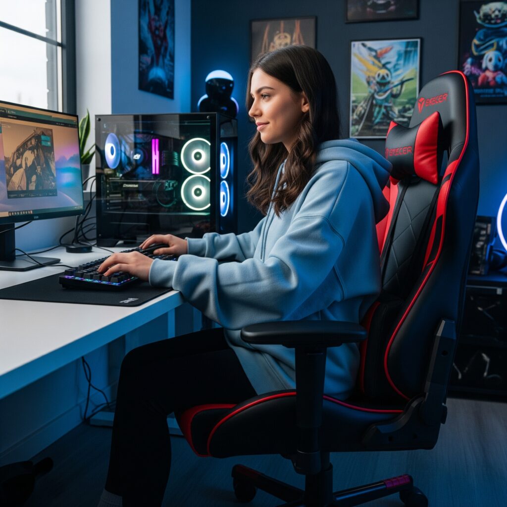 肩こり・腰痛対策!快適PC作業を実現する姿勢サポートアイテム特集【パームレスト・肘当て・ゲーミングチェア】 28 肩こり・腰痛対策!快適PC作業を実現する姿勢サポートアイテム特集【パームレスト・肘当て・ゲーミングチェア】 Gemini Generated Image 94dn5o94dn5o94dn