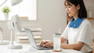 【デスクの暑さ対策】PC作業が快適になる！おしゃれな卓上クールガジェット5選 Gemini Generated Image hi3lxxhi3lxxhi3l