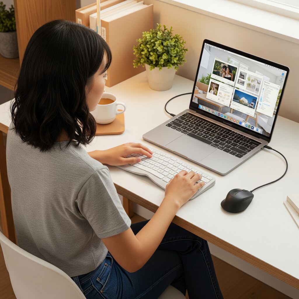 【ノートPCユーザー向け】タッチパッド/キーボードが使いにくい!外付けマウス・キーボードの選び方とおすすめ 23 【ノートPCユーザー向け】タッチパッド/キーボードが使いにくい!外付けマウス・キーボードの選び方とおすすめ Gemini Generated Image r4hdg4r4hdg4r4hd