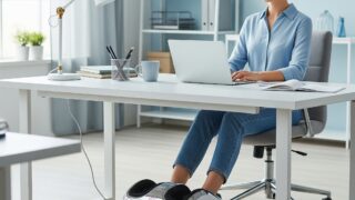 【デスクワーク女子の救世主】足のむくみ・冷えに！デスク下で使えるフットマッサージャー徹底比較 Gemini Generated Image rnn5g7rnn5g7rnn5