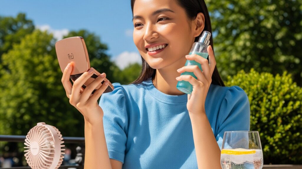 【夏のメイク崩れ対策】猛暑でも涼しげ顔をキープ!おすすめコスメ&便利グッズ 22 【夏のメイク崩れ対策】猛暑でも涼しげ顔をキープ!おすすめコスメ&便利グッズ Gemini Generated Image fynchjfynchjfync edited scaled