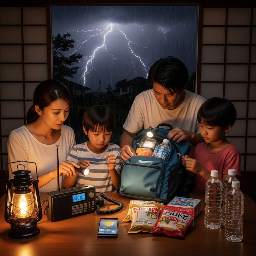 台風・大雨シーズン到来。今すぐやるべき防災対策と備えリスト Gemini Generated Image g6fcw2g6fcw2g6fc scaled