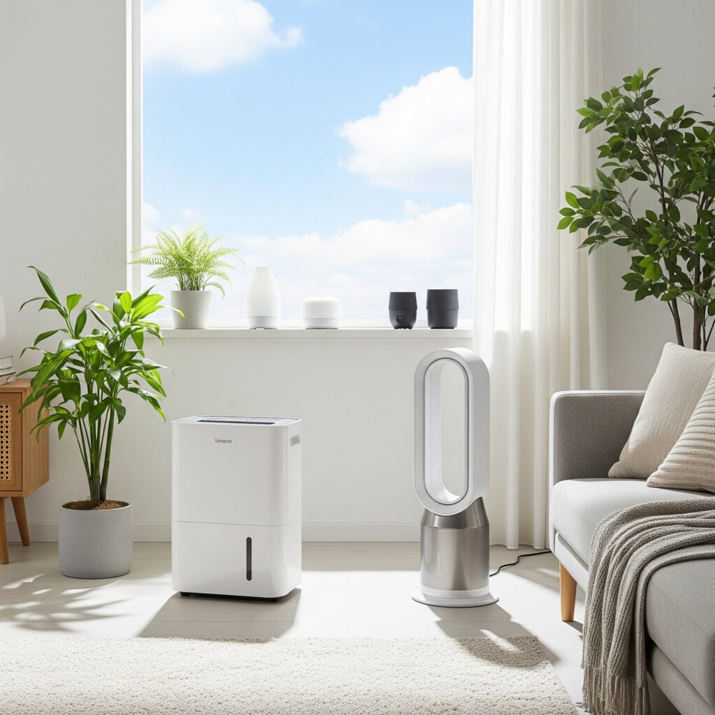 夏の湿気とニオイ対策！最新家電とおしゃれ便利グッズ6選 Gemini Generated Image m0vz0um0vz0um0vz